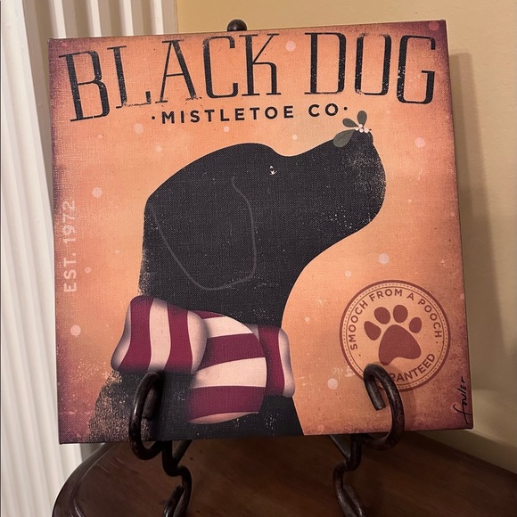 Adorable Canvas Art featuring a Black Lab - Picture 5 of 11